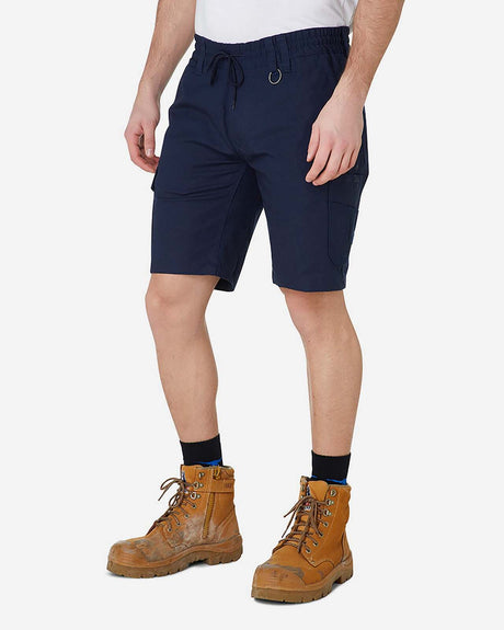 Mens Elastic Utility Short Navy
