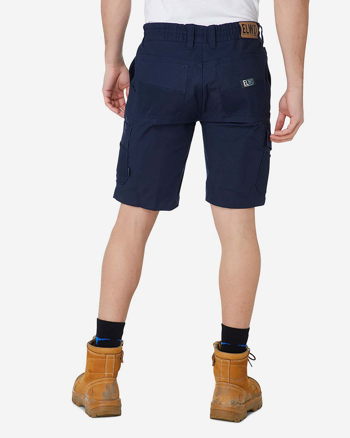 Mens Elastic Utility Short Navy