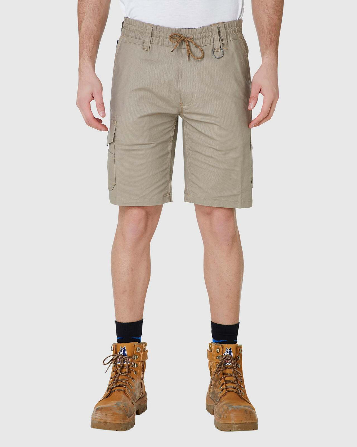 Mens Elastic Utility Short Stone