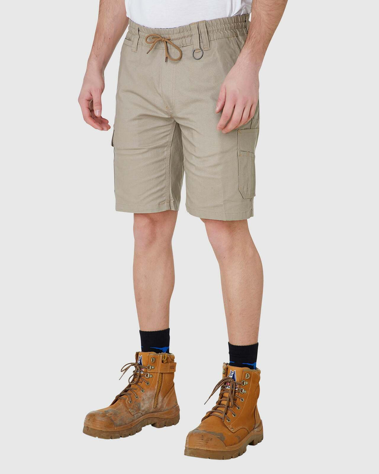 Mens Elastic Utility Short Stone