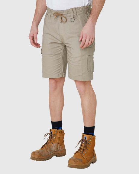 Mens Elastic Utility Short Stone