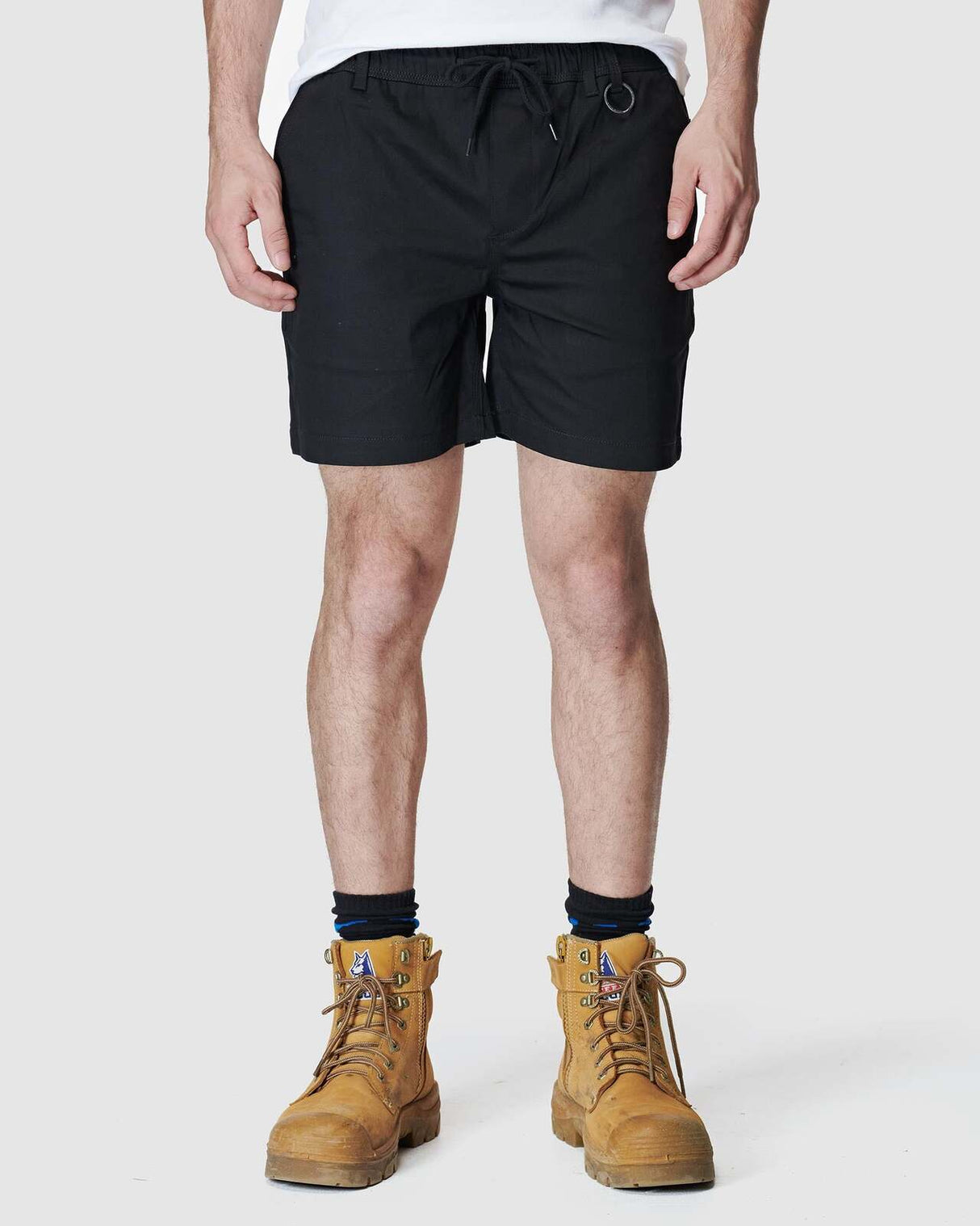 Mens Elastic Basic Short Black