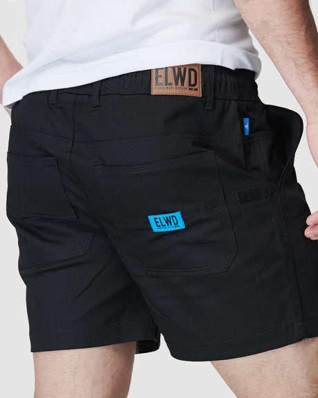 Mens Elastic Basic Short Black