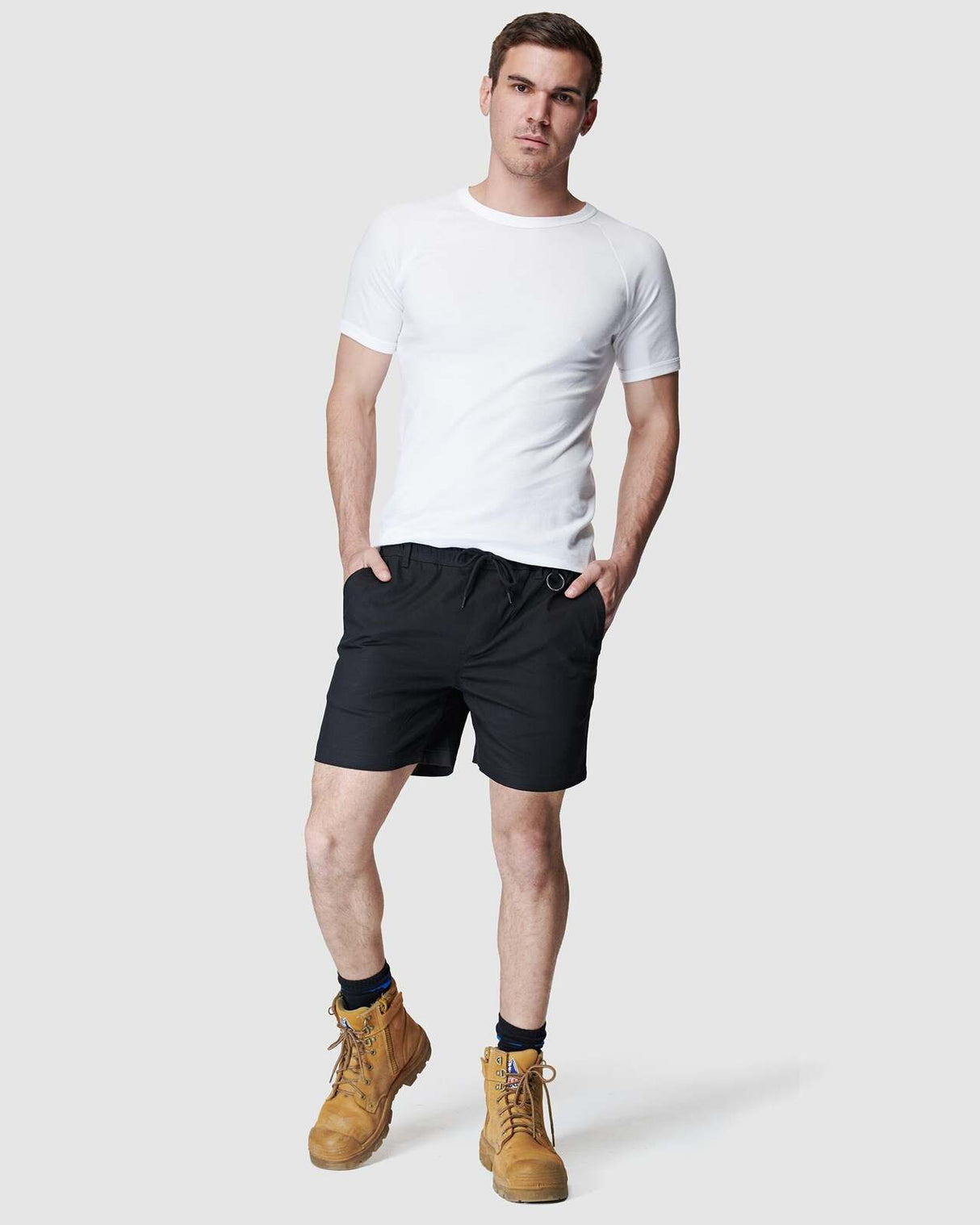 Mens Elastic Basic Short Black