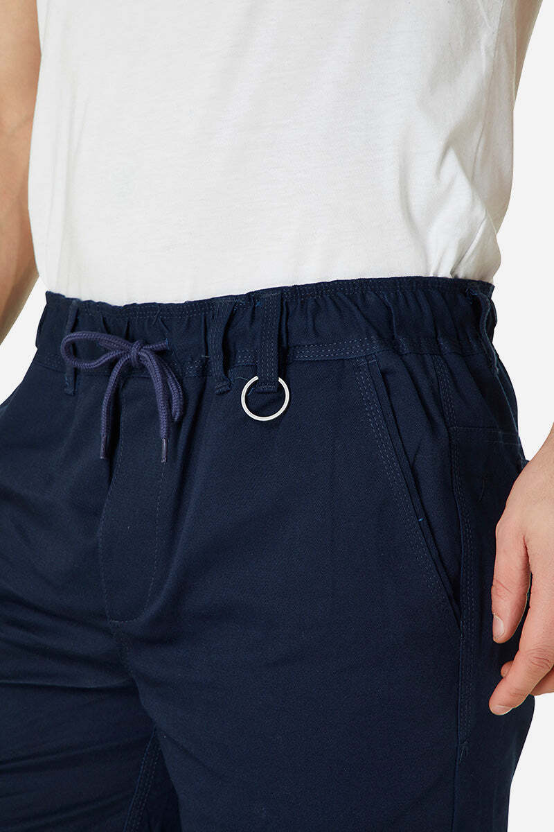 Mens Elastic Basic Short Navy