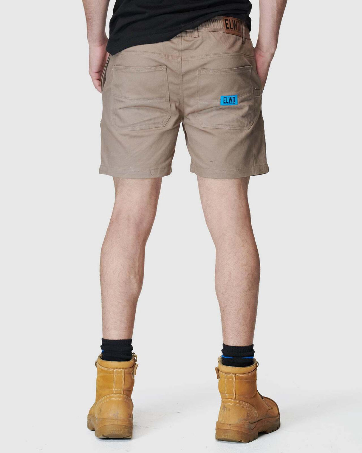 Mens Elastic Basic Short Stone