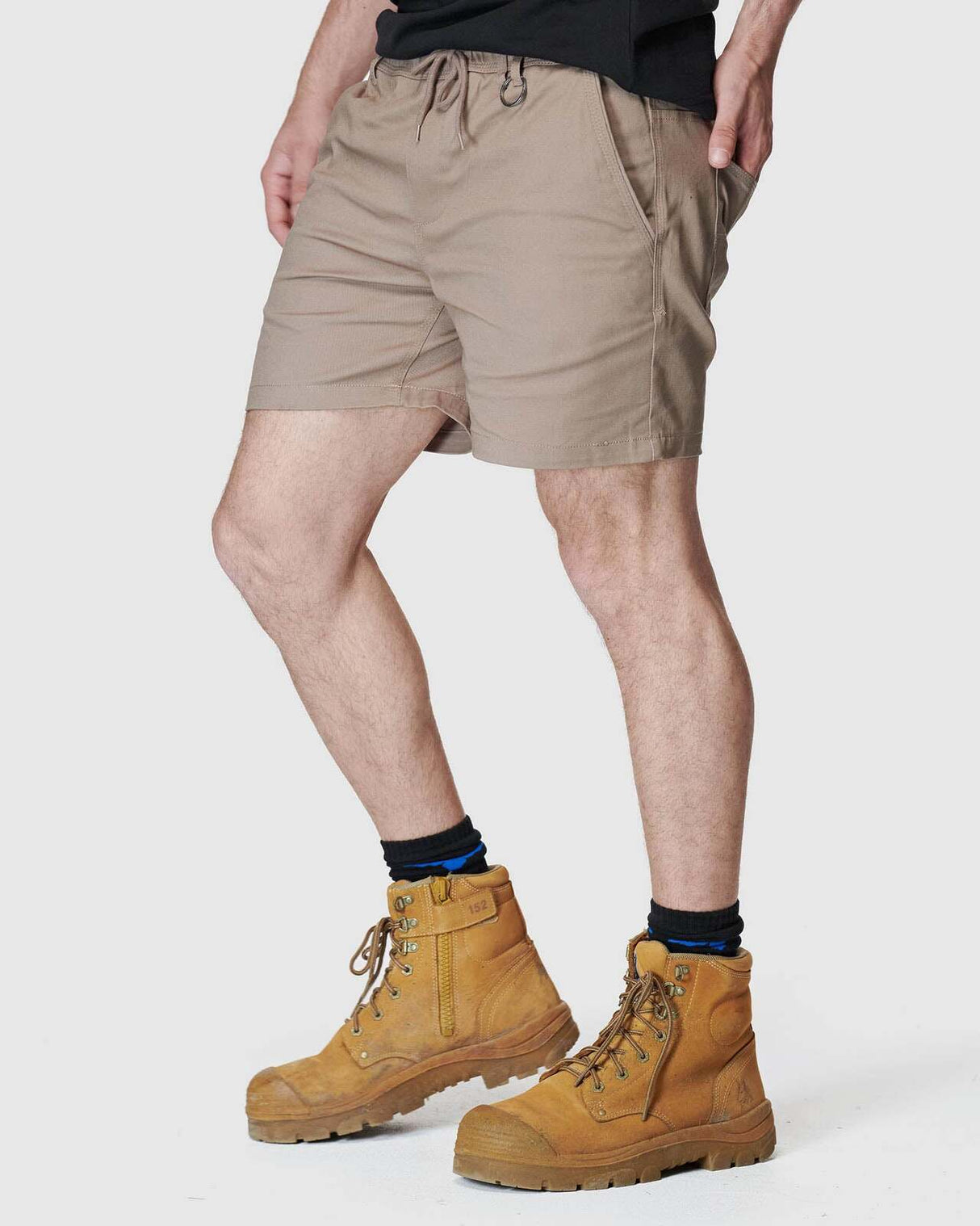 Mens Elastic Basic Short Stone