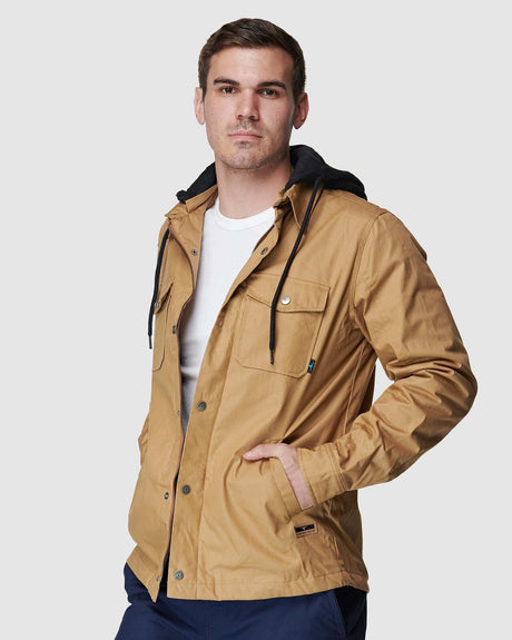 Mens Utility Jacket Stone