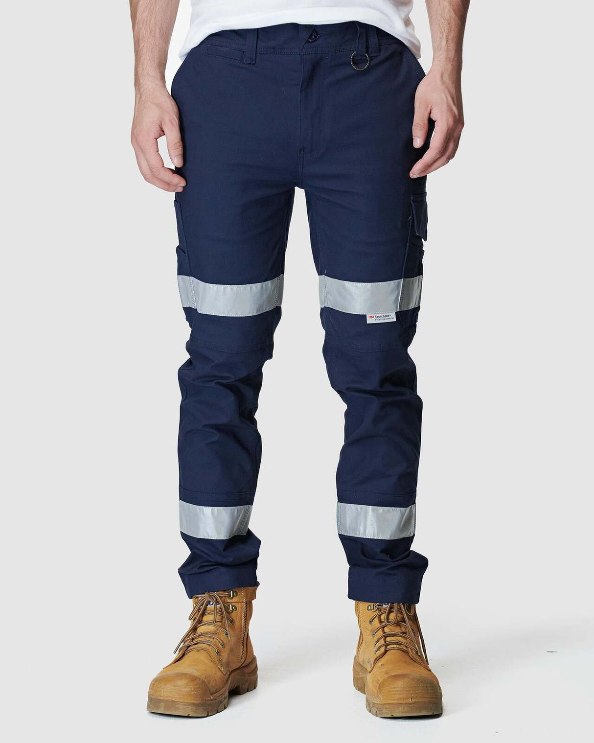 Mens Reflective Slim Pant Navy
