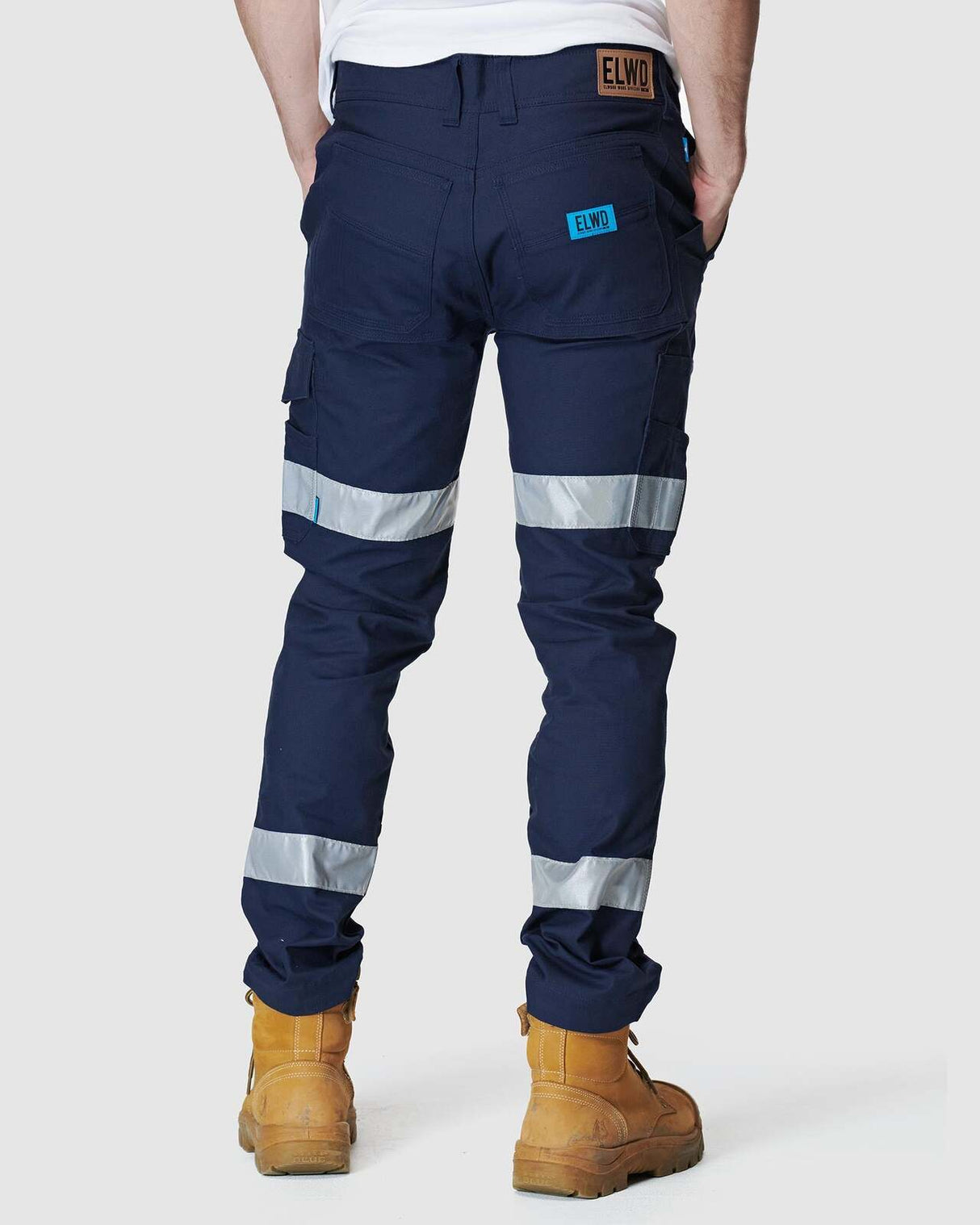Mens Reflective Slim Pant Navy