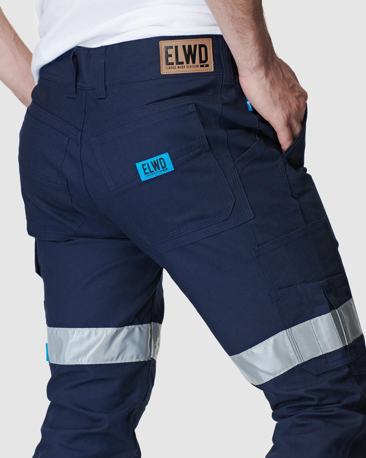 Mens Reflective Slim Pant Navy