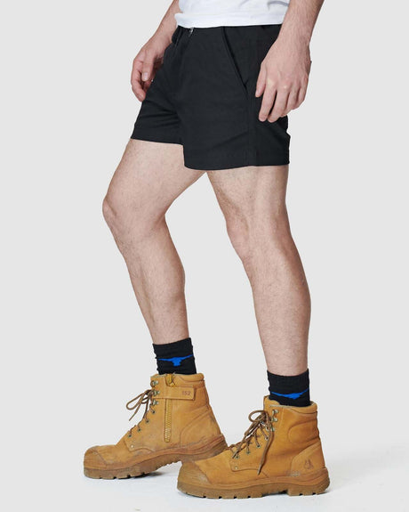 Mens Elastic Short Short Black