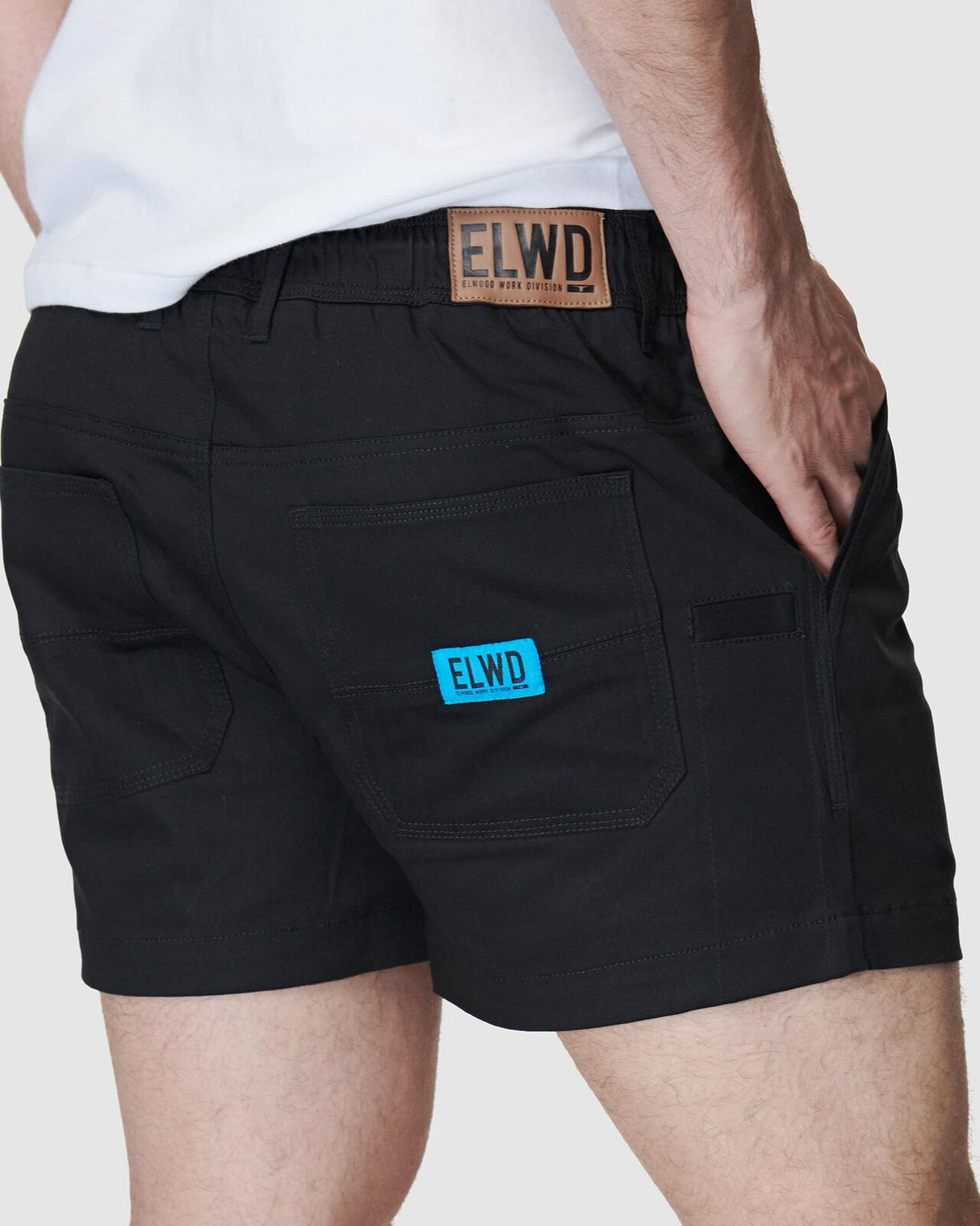 Mens Elastic Short Short Black