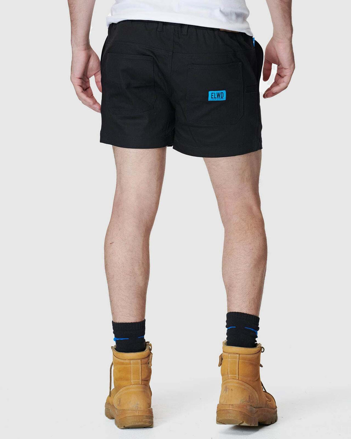 Mens Elastic Short Short Black