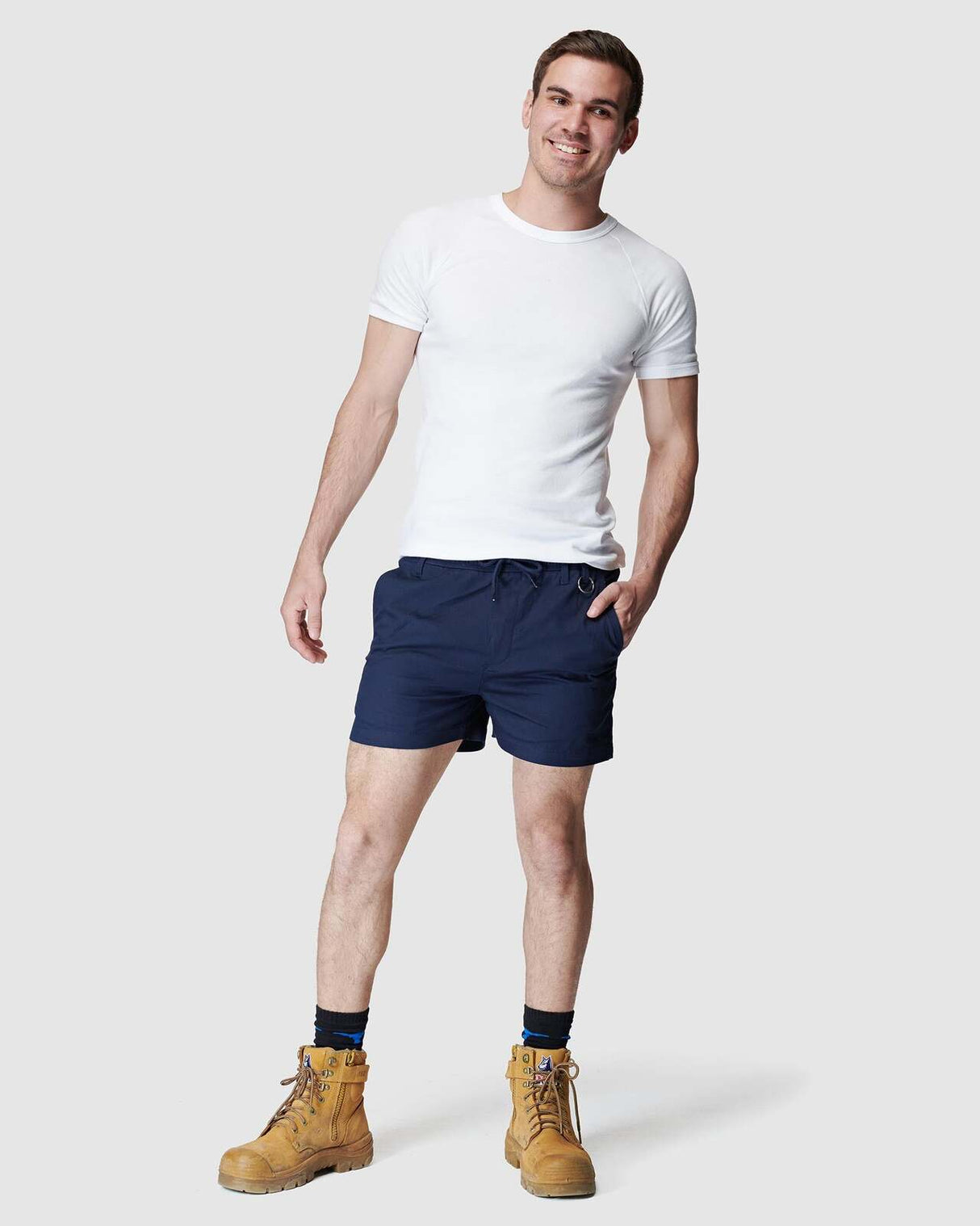 Mens Elastic Short Short Navy
