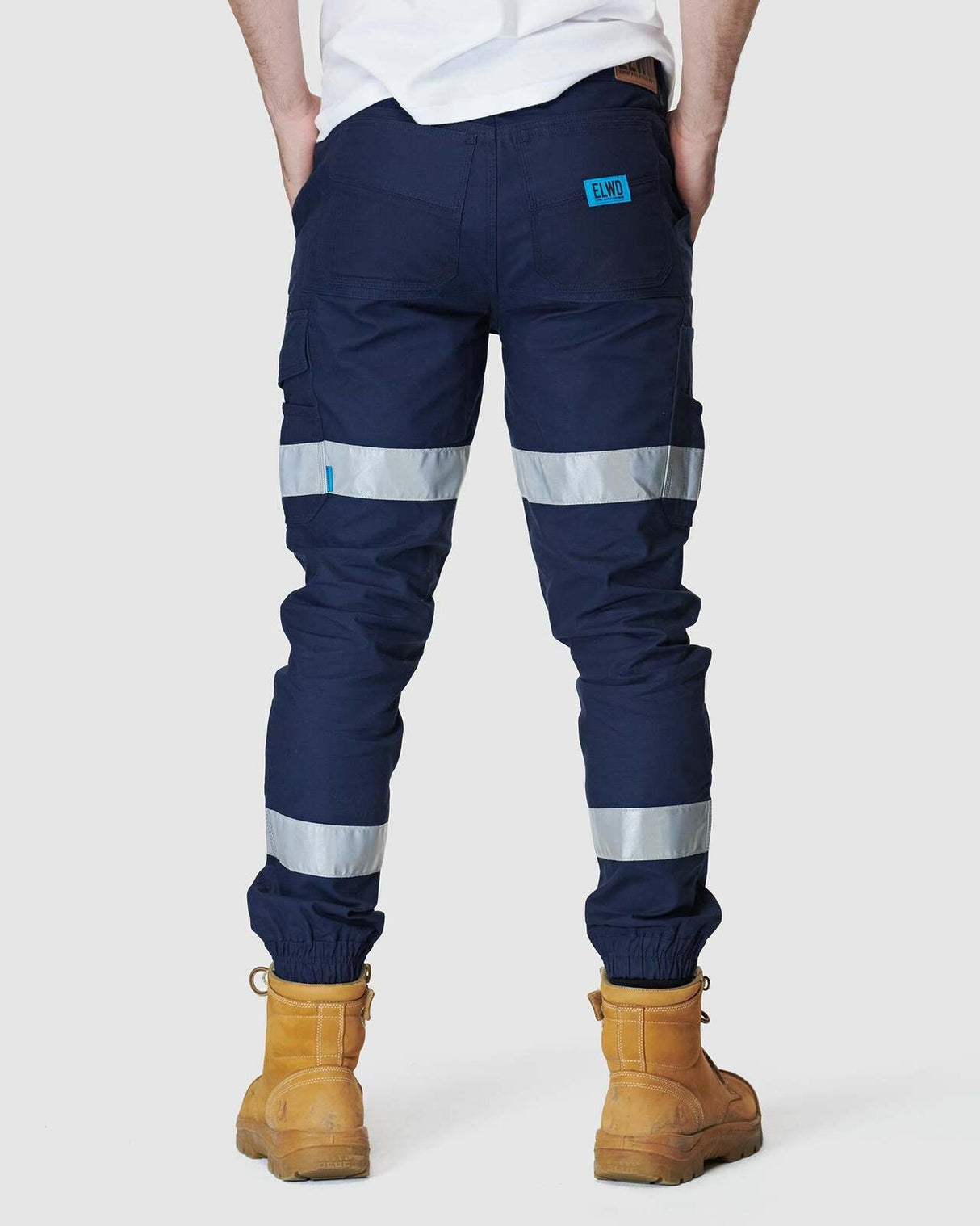 Mens Reflective Cuffed Pant Navy