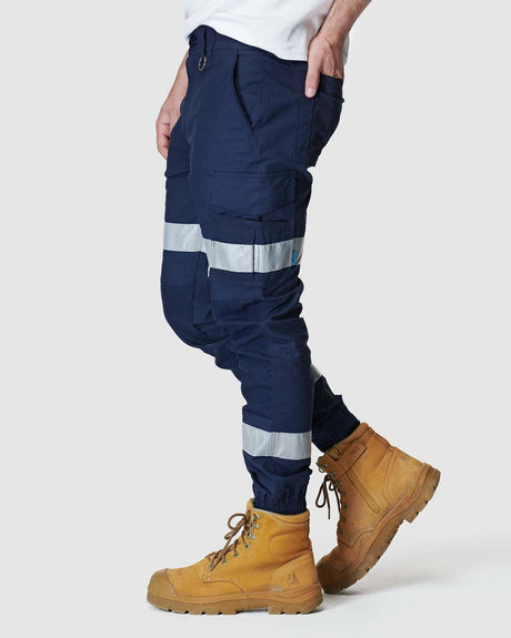 Mens Reflective Cuffed Pant Navy