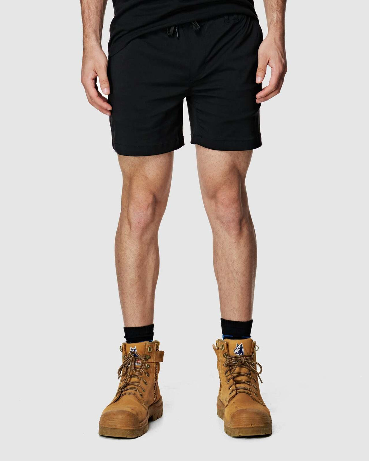 Mens Elastic Light Short Black