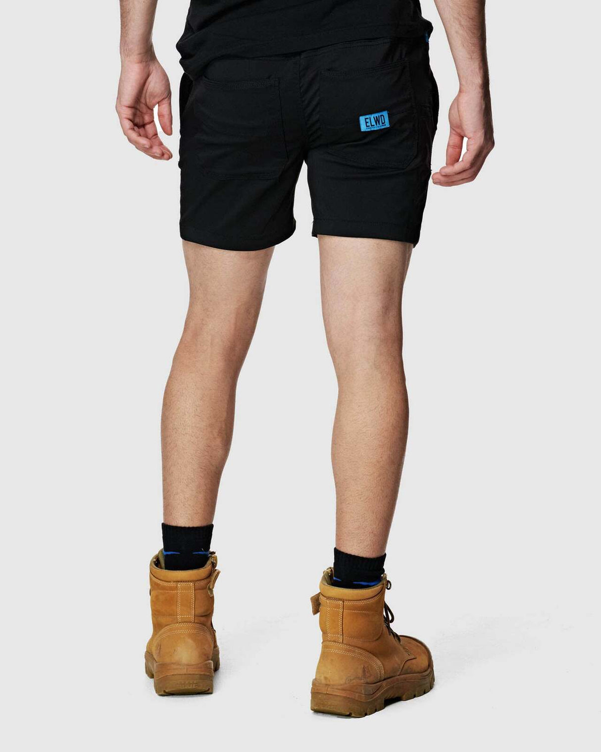 Mens Elastic Light Short Black