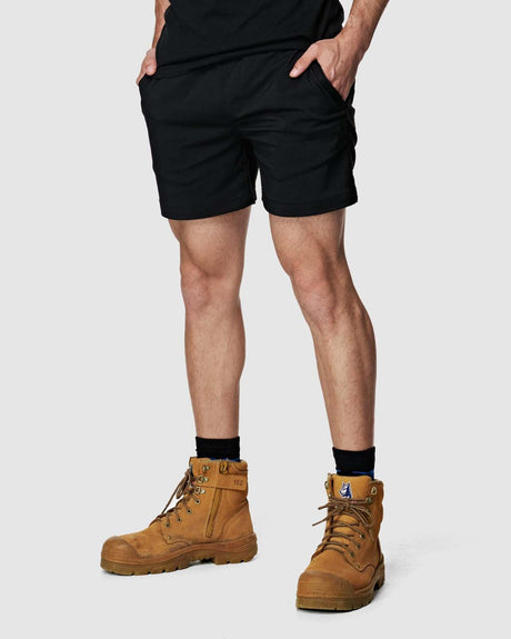 Mens Elastic Light Short Black