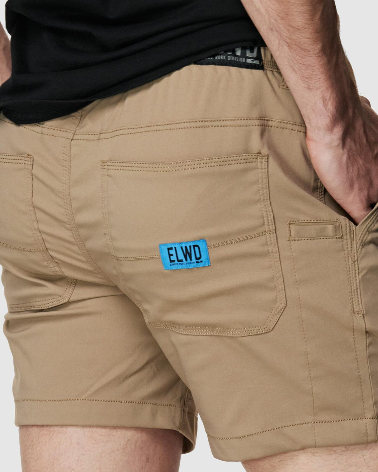 Mens Elastic Light Short Stone