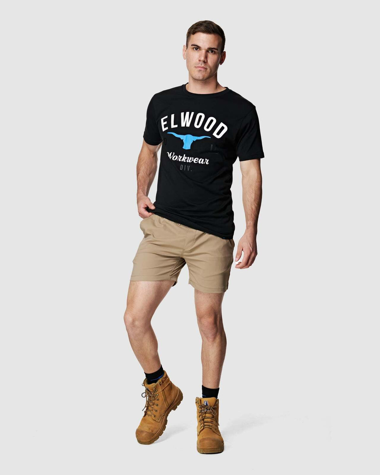 Mens Elastic Light Short Stone