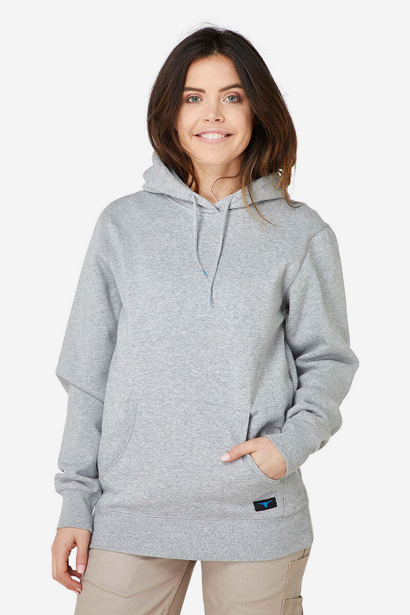 Womens Basic Pullover Grey Marle