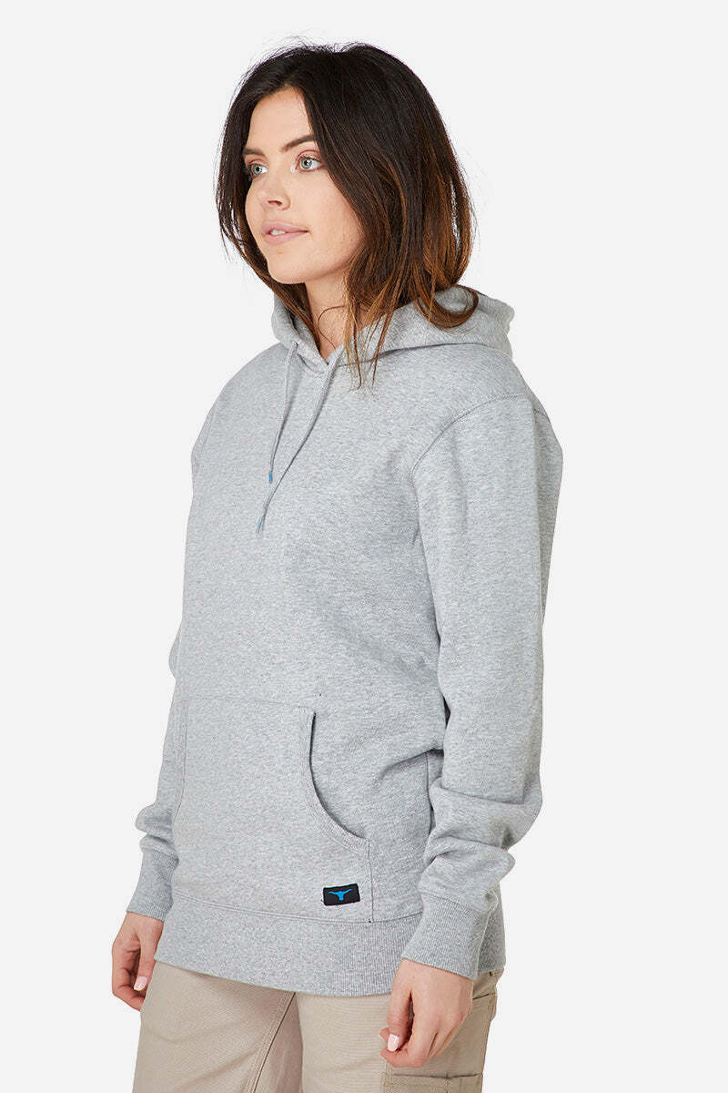 Womens Basic Pullover Grey Marle