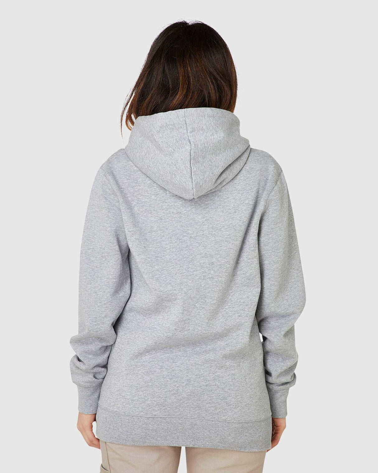 Womens Basic Pullover Grey Marle