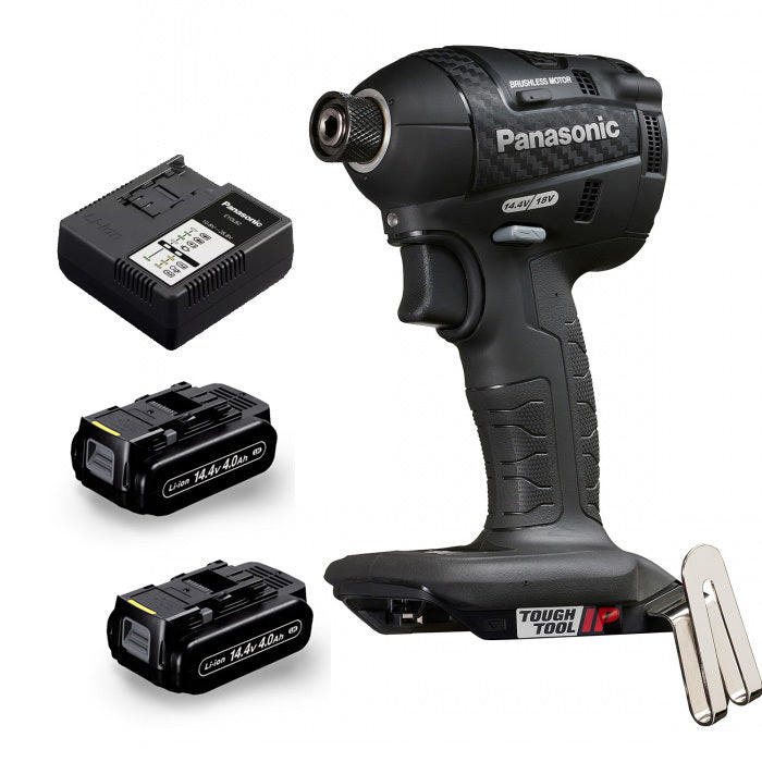 Panasonic 14.4V Dual Voltage Impact Driver 4.0ah Kit EY75A7LH2F57