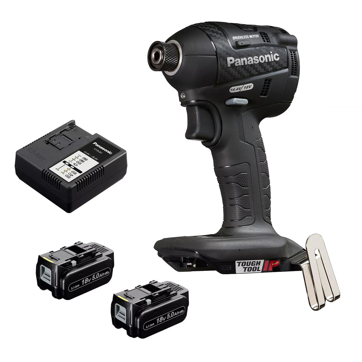 Panasonic 14.4V/18V Dual Voltage Impact Driver 5.0ah Set EY75A7LJ2G57