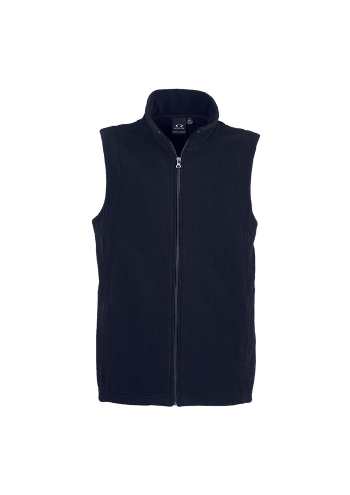 Biz Collection Mens Plain Micro Fleece Vest