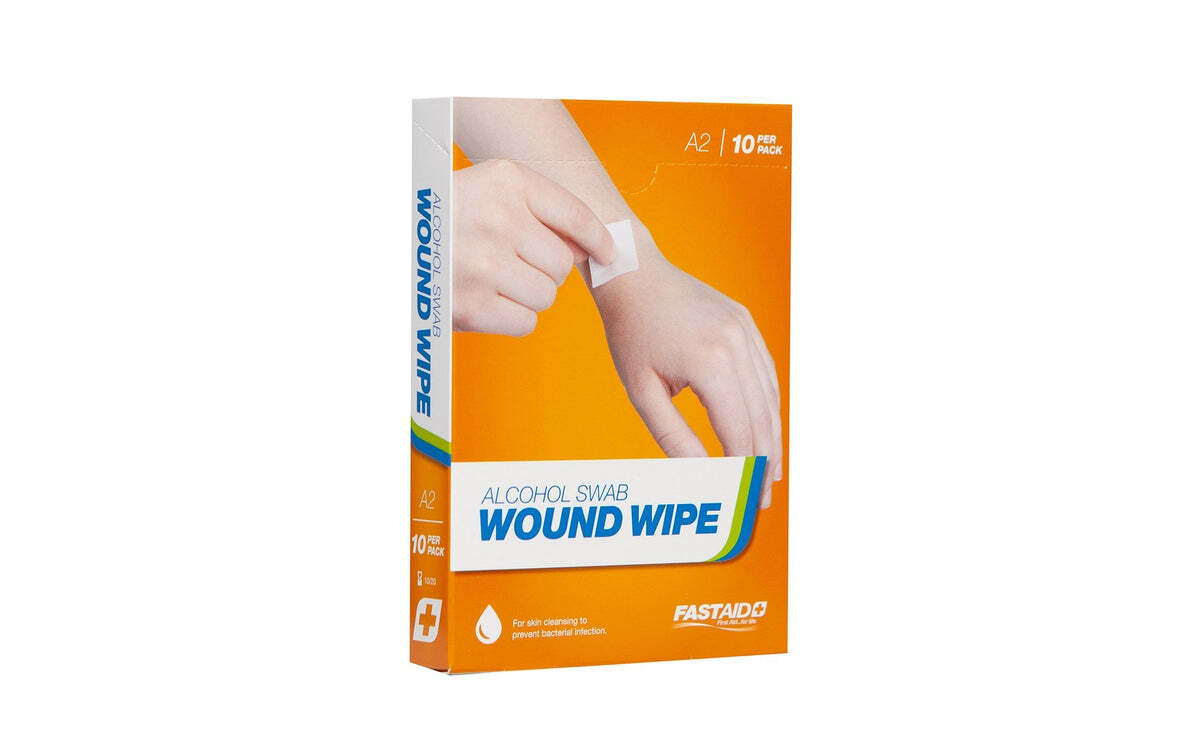 A2 Wound Wipe Alcohol Swab 10pk