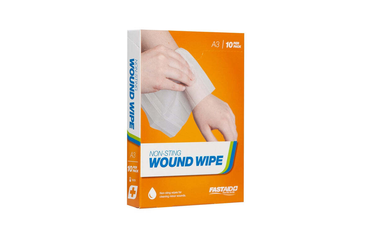 A3 Wound Wipe Non-sting Wipe 10pk