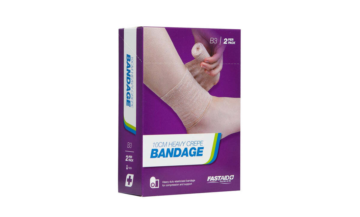B3 Heavy Crepe Bandage 10cm 2pk