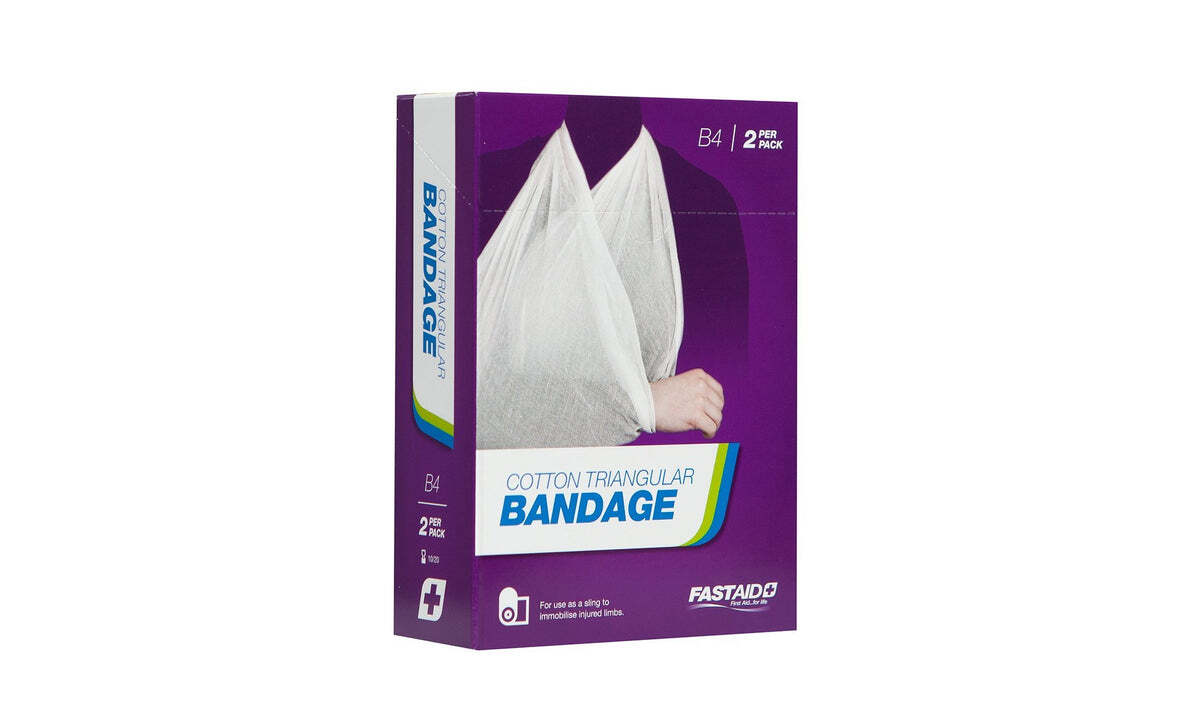 B4 Triangular Bandage Cotton 2pk