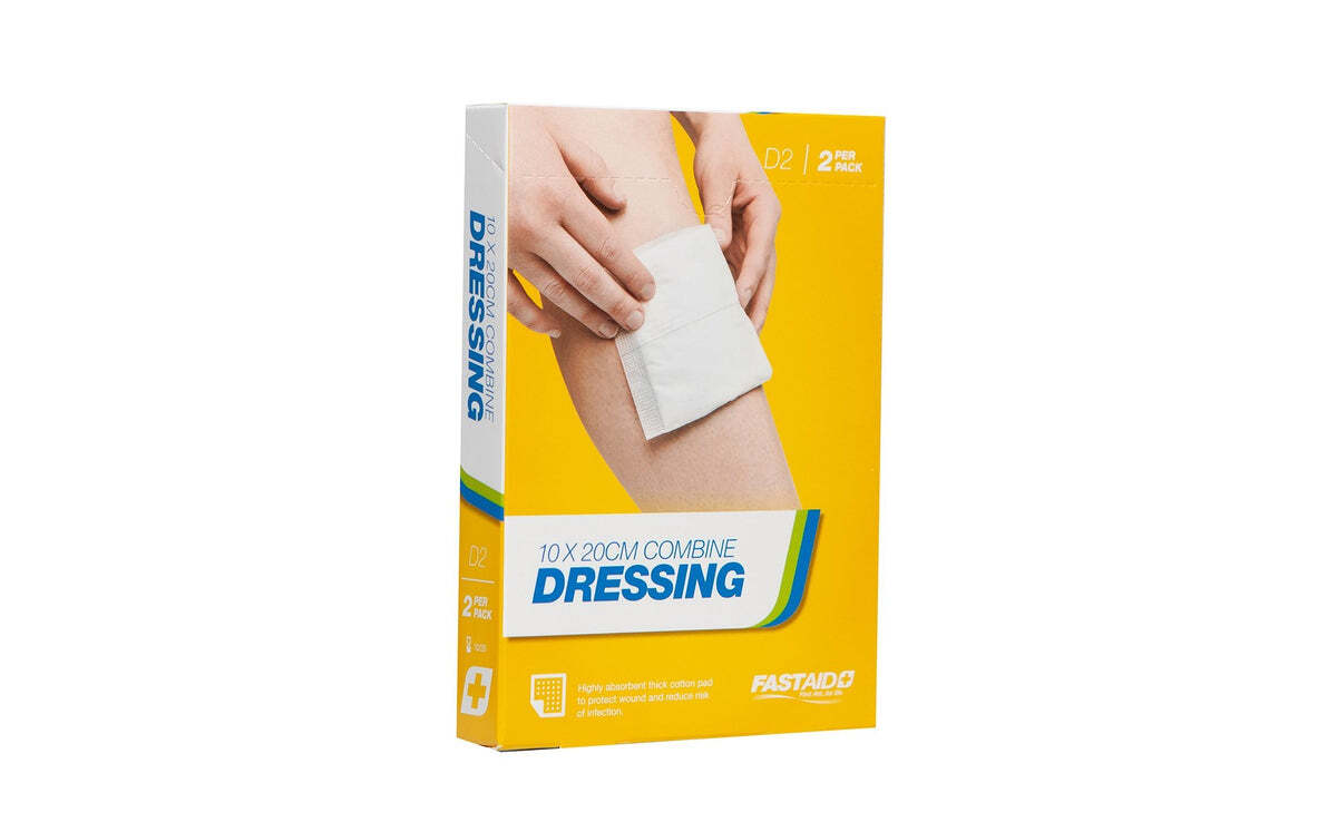 D2 Combine Dressing 10 x 20cm 2pk