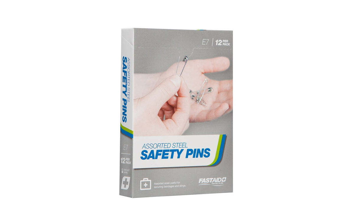 E7 Assorted Safety Pins 12pk