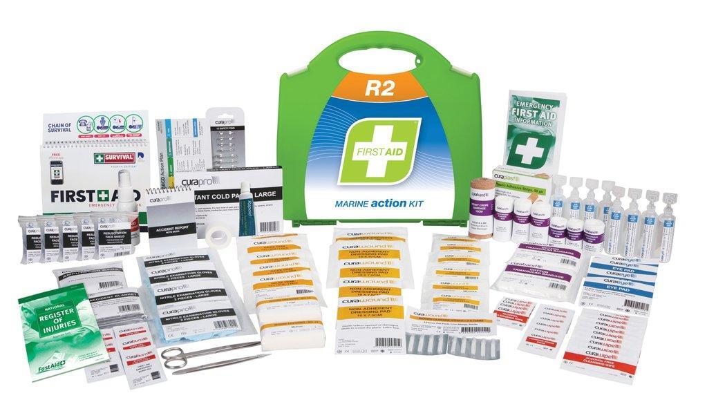 R2 Marine Action First Aid Kit Plastic Portable