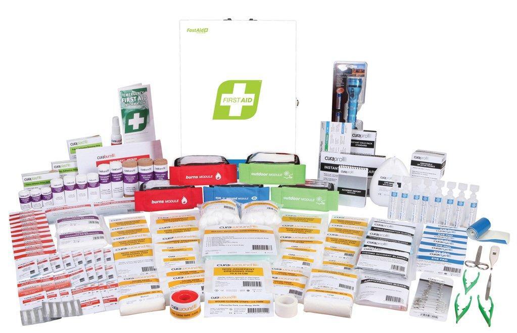 R4 Remote Area Medic First Aid Kit Metal Wall Mount