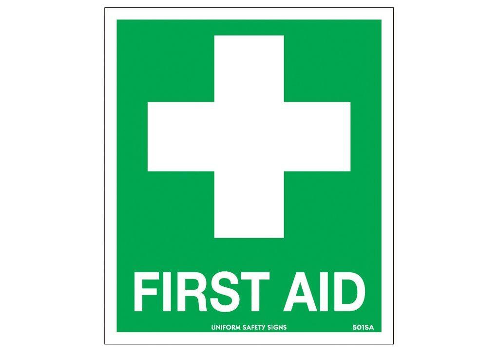 First Aid Kit Sticker 120 x 140mm Pack of 4