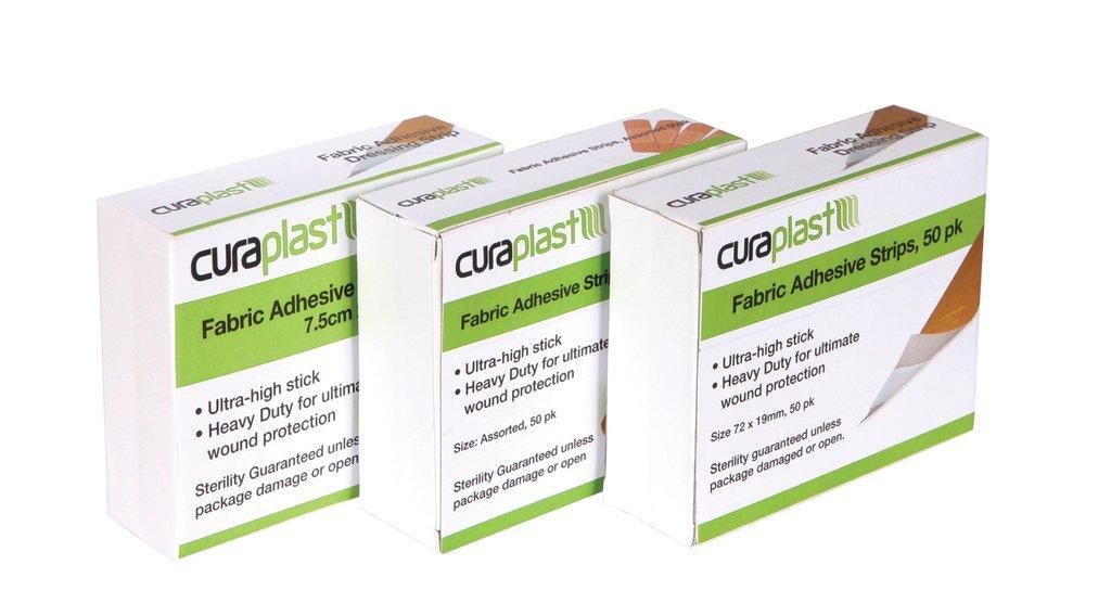 Adhesive Strips Fabric Finger Tip / Knuckle 15x 12 Pack