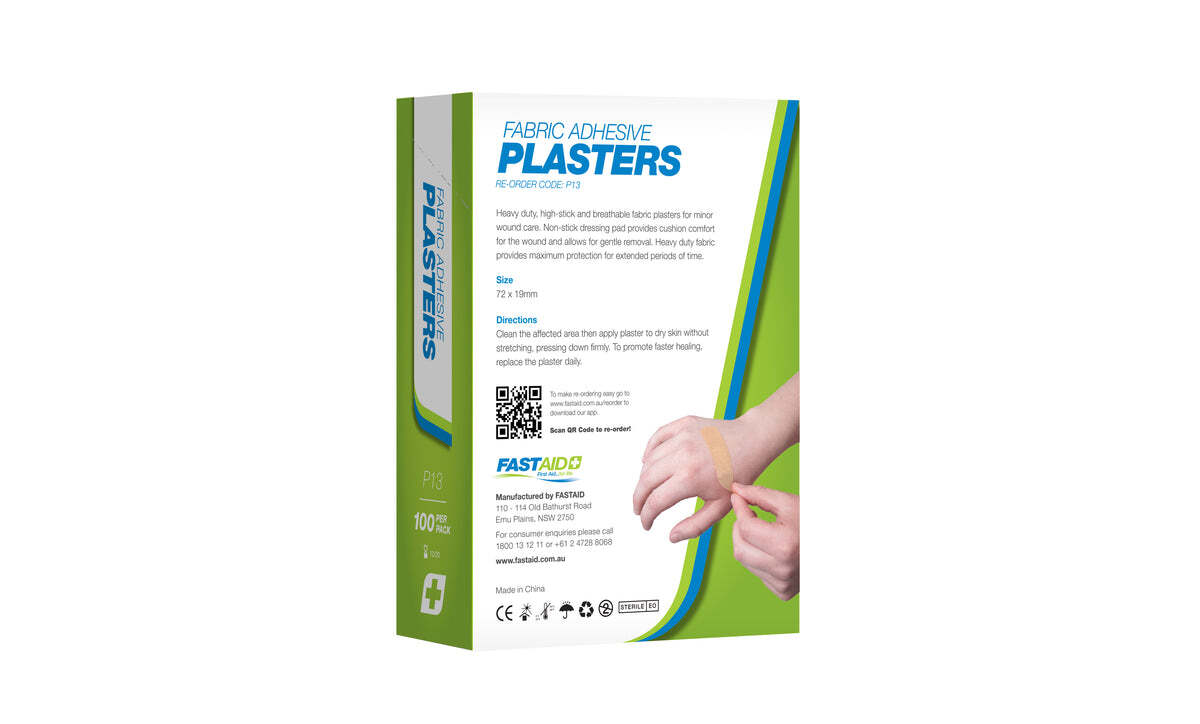 P13 Adhesive Plasters Fabric 72 x 19mm 100pk