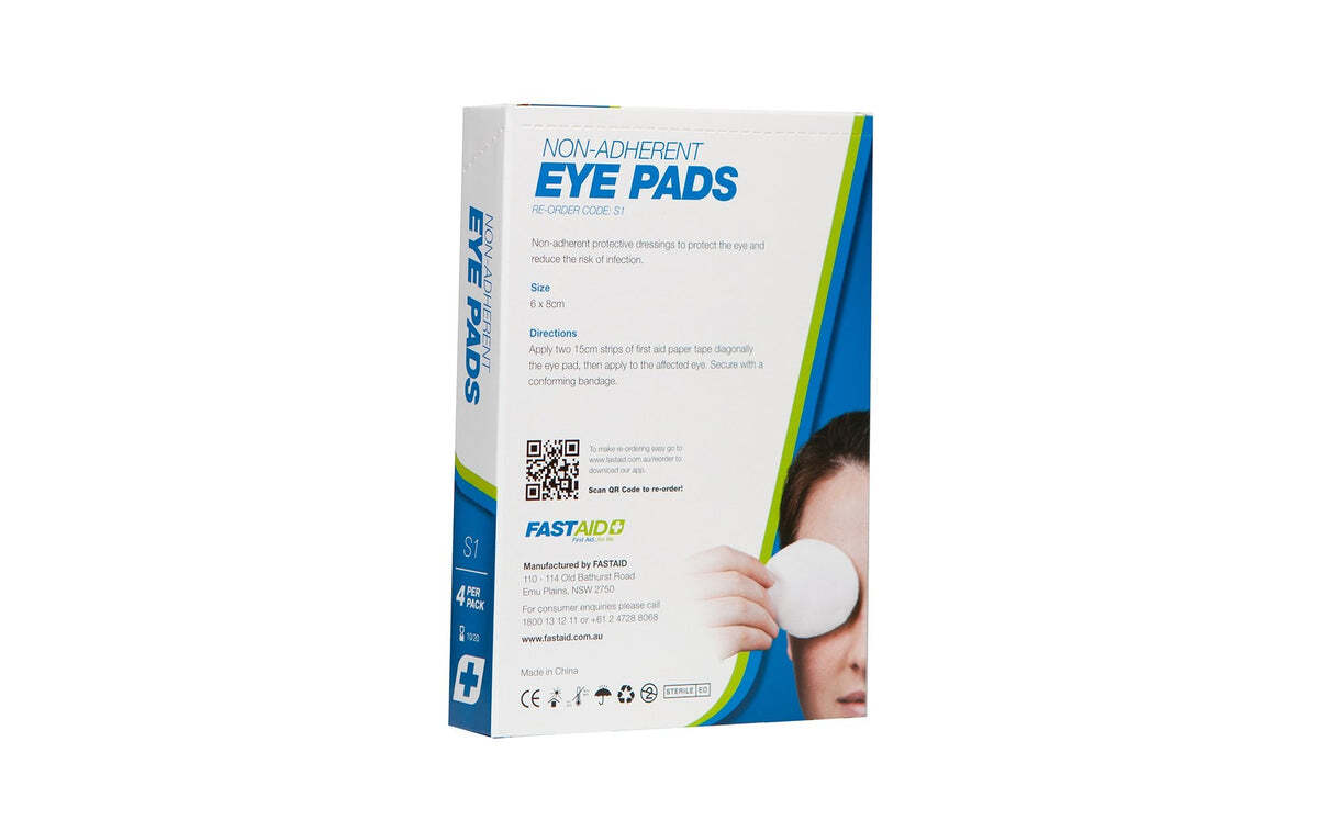 S1 Eye Pads Non-Adherent 4pk
