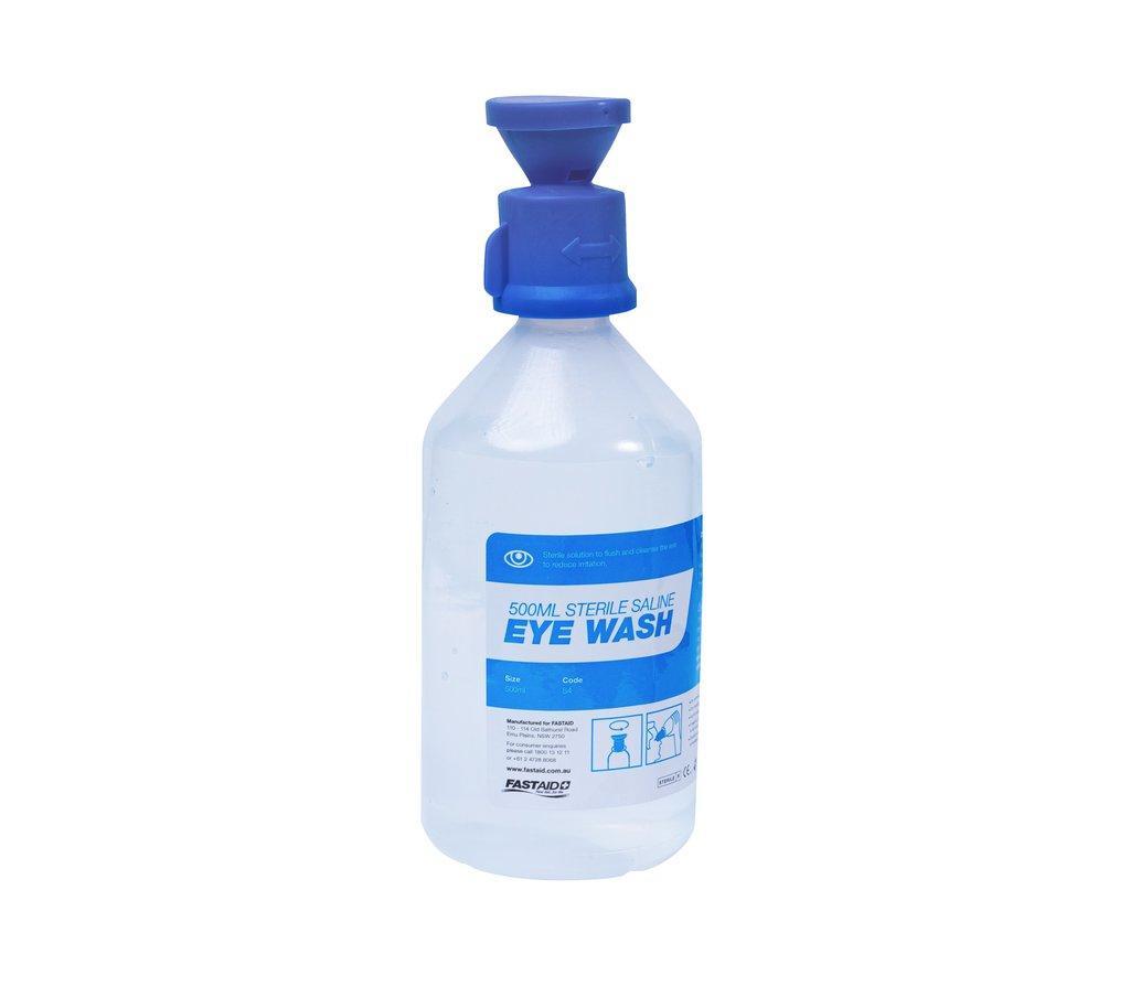 Eye Wash Solution 500ml Bottle with cap 10x Pack