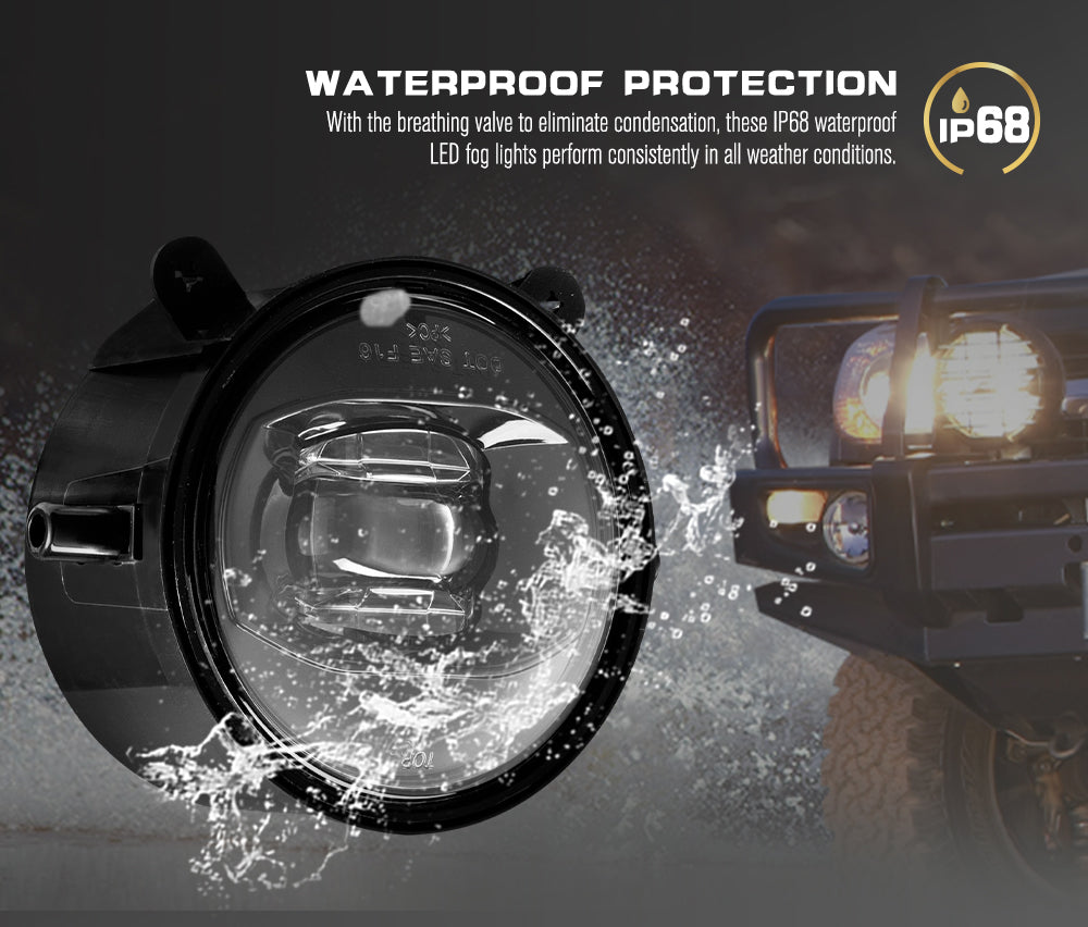 DEFEND INDUST Pair ARB Bullbar Led Fog Lights Driving 4×4 Truck Lamp fits ARB Deluxe Bullbar