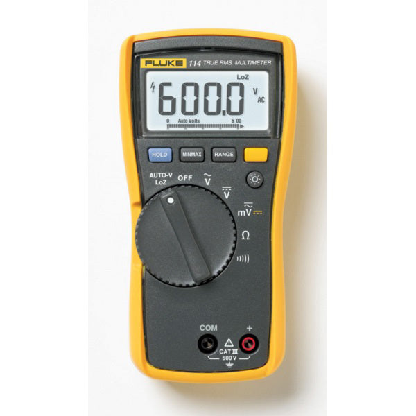 Fluke 600V True-RMS Backlight Electrician's Multimeter FLU114