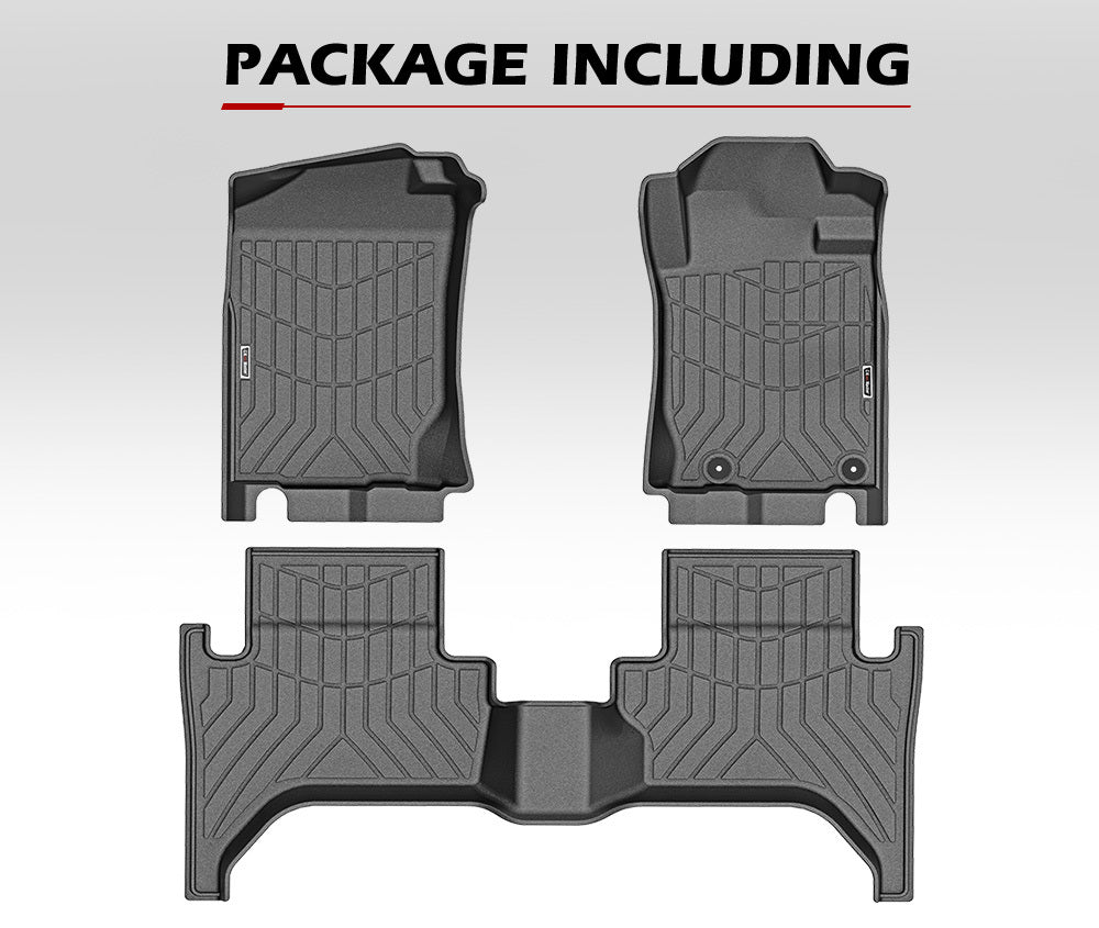 KIWI MASTER 3D TPE Car Floor Mats Liner Fit Mitsubishi Triton MQ 2015-2018