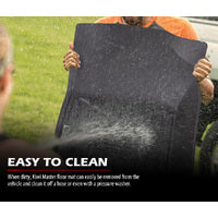 KIWI MASTER 3D TPE Car Floor Mats Liner Fit Toyota Hilux Dual Cab Auto 2016-ON