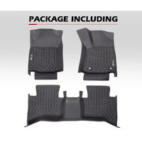 KIWI MASTER 3D TPE Car Floor Mats Liner Fit Toyota Hilux Dual Cab Auto 2016-ON